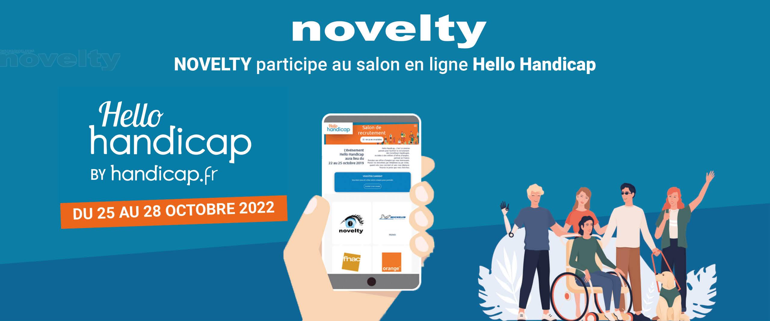 Visuel  NOVELTY participe à Hello handicap