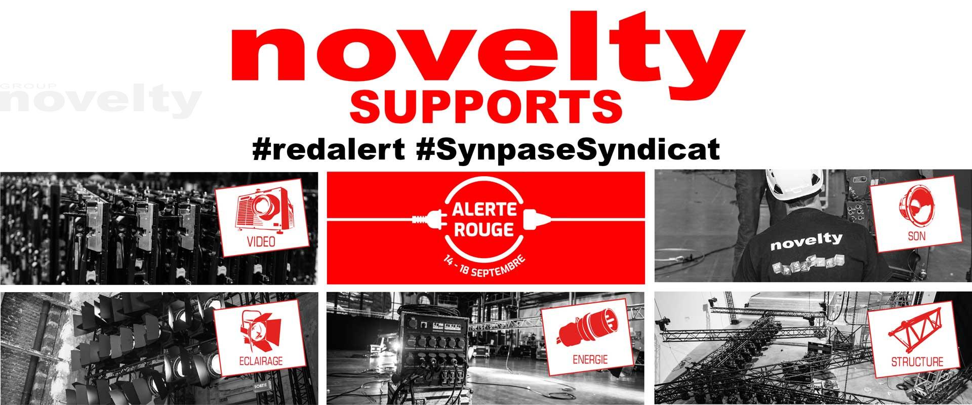 Visuel NOVELTY SUPPORTS "RED ALERT" 